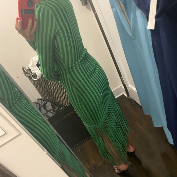 Ronny Kobo Adkins Knit Fringe Midi Dress - Picture 7 of 10